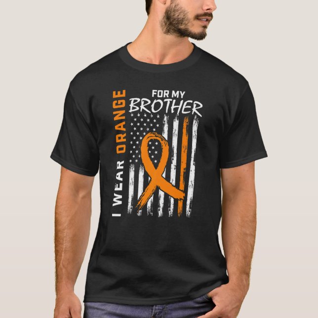 Camiseta Uso Naranja Para Hermano Múltiple Esclerosis Consc (Anverso)