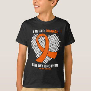 Camiseta Uso Naranja Para La Conciencia De Mi Hermano Rsdcr