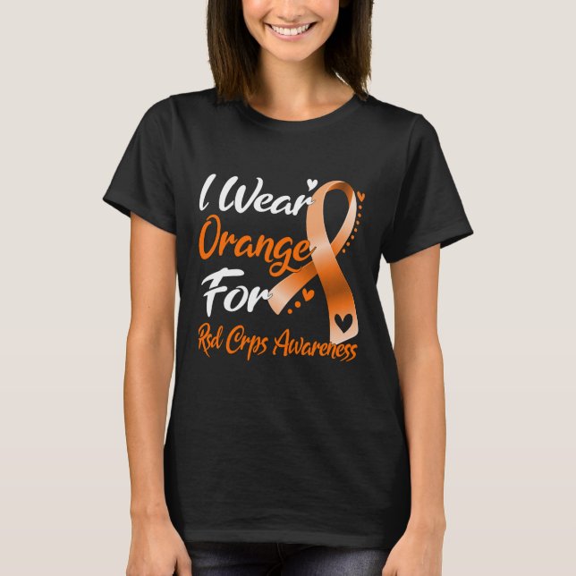 Camiseta Uso Naranja Para La Conciencia De Rsd Crps (Anverso)