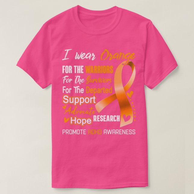 Camiseta Uso Naranja Para Los Guerreros Que Promueven El TD (Diseño del anverso)