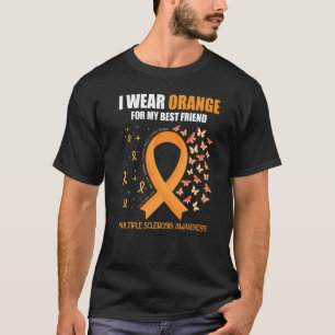 Camiseta Uso Naranja Para Mejor Amigo Esclerosis Múltiple A