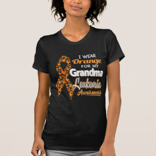 Camiseta Uso Naranja para mi abuela Leukemia Awareness