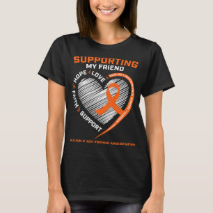 Camiseta Uso Naranja Para Mi Amigo Esclerosis Múltiple Awa