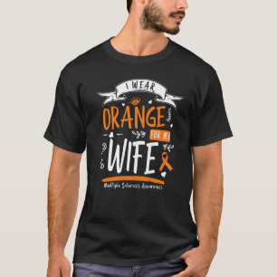 Camiseta Uso Naranja Para Mi Esposa Sra. Esclerosis Múltipl