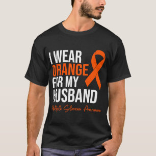 Camiseta Uso Naranja Para Mi Esposo MS Warrior Multiple S
