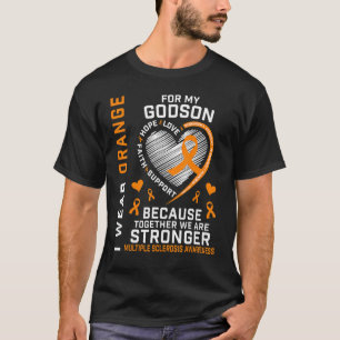 Camiseta Uso Naranja Para Mi Godson Esclerosis Múltiple Awa