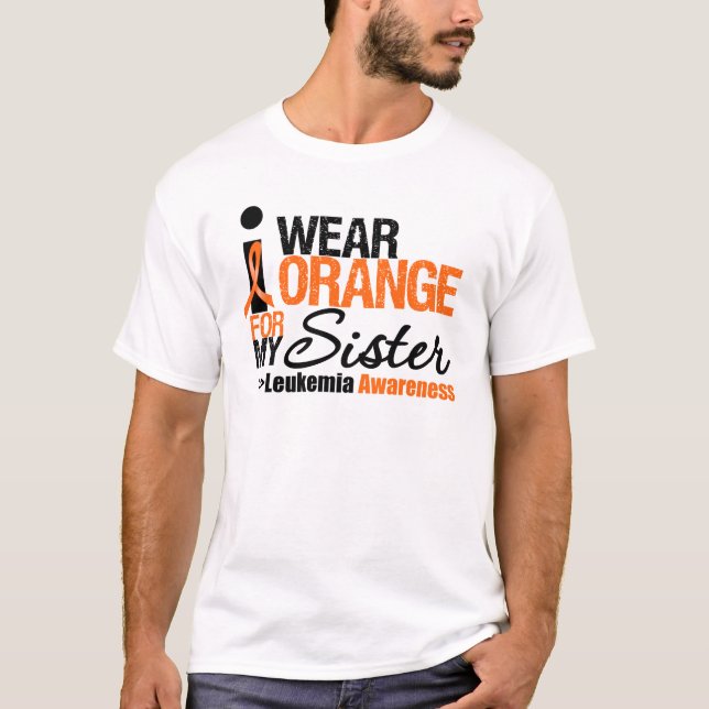 Camiseta Uso Naranja Para Mi Hermana (Anverso)