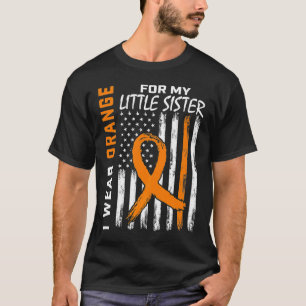 Camiseta Uso Naranja Para Mi Hermana Menor Awaren De Leucem