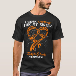 Camiseta Uso Naranja Para Mi Hermana MS Esclerosis Múltiple