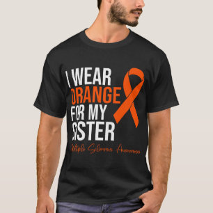 Camiseta Uso Naranja Para Mi Hermana MS Warrior Múltiple Sc