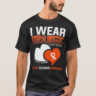 Camiseta Uso Naranja Para Mi Hermano Esclerosis Múltiple
