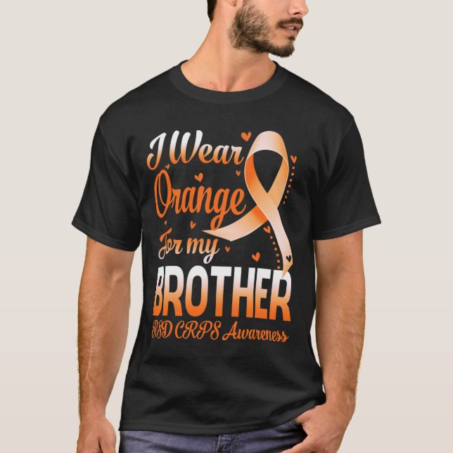 Camiseta Uso Naranja Para Mi Hermano Rsd Crps Sensibilizaci (Anverso)