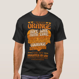 Camiseta Uso Naranja Para Mi Hija En Derecho Múltiple Scle
