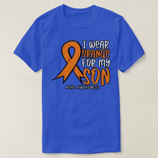 Camiseta Uso Naranja Para Mi Hijo (Diseño del anverso)