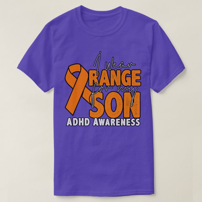 Camiseta Uso Naranja Para Mi Hijo (Diseño del anverso)