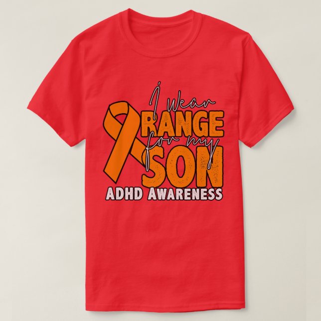 Camiseta Uso Naranja Para Mi Hijo (Diseño del anverso)