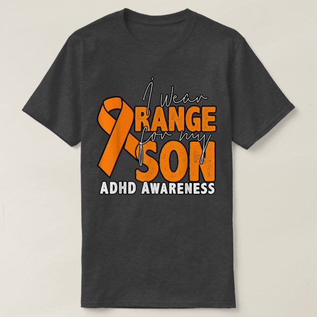 Camiseta Uso Naranja Para Mi Hijo (Diseño del anverso)