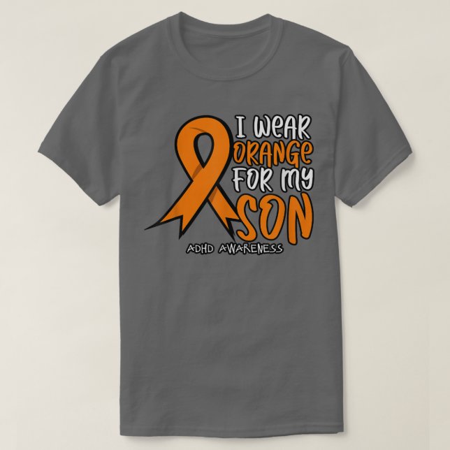 Camiseta Uso Naranja Para Mi Hijo (Diseño del anverso)