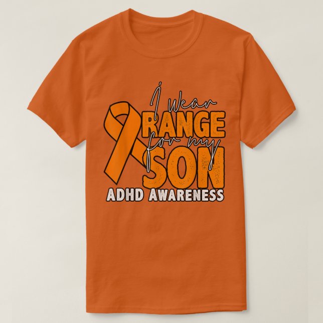 Camiseta Uso Naranja Para Mi Hijo (Diseño del anverso)