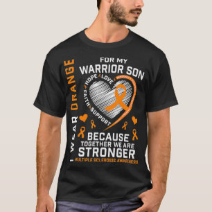 Camiseta Uso Naranja Para Mi Hijo Con Esclerosis Múltiple A