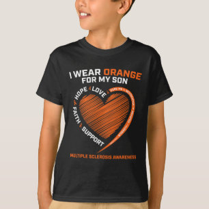 Camiseta Uso Naranja Para Mi Hijo Con Esclerosis Múltiple A