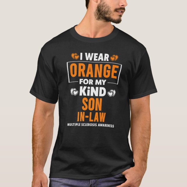 Camiseta Uso Naranja Para Mi Hijo De Derecho Ms Multiple Sc (Anverso)