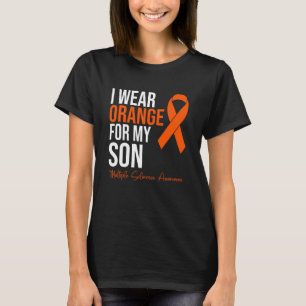 Camiseta Uso Naranja Para Mi Hijo MS Warrier Múltiple Scler