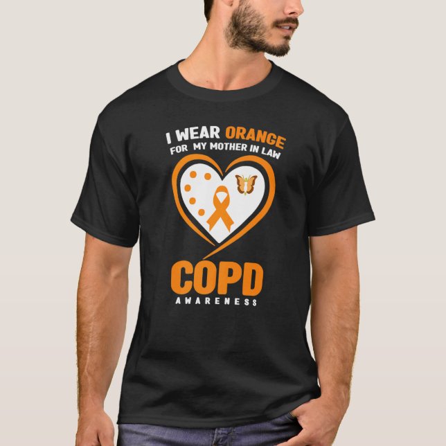 Camiseta Uso Naranja Para Mi Madre En La Ley Concienciación (Anverso)