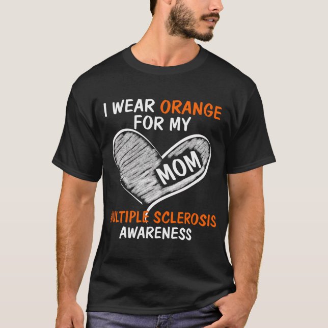 Camiseta Uso Naranja Para Mi Mamá Señora Conciencia (Anverso)