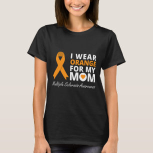 Camiseta Uso Naranja Para Mi Mamá Sra. Awareness Ribbon War