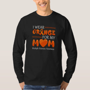 Camiseta Uso Naranja Para Mi Mamá Sra. Awareness Ribbon War