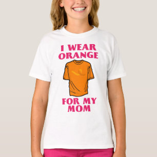 Camiseta Uso Naranja Para Mi Mamá Unicorn MS Awareness