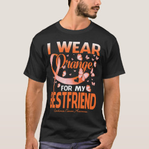Camiseta Uso Naranja Para Mi Mejor Amigo El Cáncer De Leuce