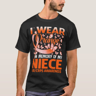 Camiseta Uso Naranja Para Mi Niña Rsd Crps Conciencia