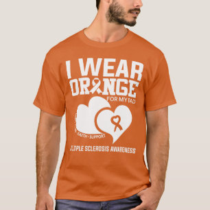 Camiseta Uso Naranja Para Mi Papá Esclerosis Múltiple