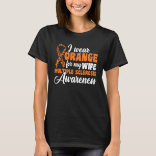 Camiseta Uso Naranja Para Mi Tía Con Esclerosis Múltiple Co
