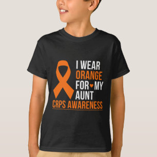 Camiseta Uso Naranja Para Mi Tía Rsd Crps Mes De Conciencia