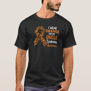Camiseta Uso Naranja Para Mi Tío Leukemia.