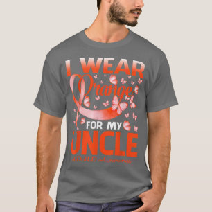 Camiseta Uso Naranja Para Mi Tío TDAH Awareness Butterfl