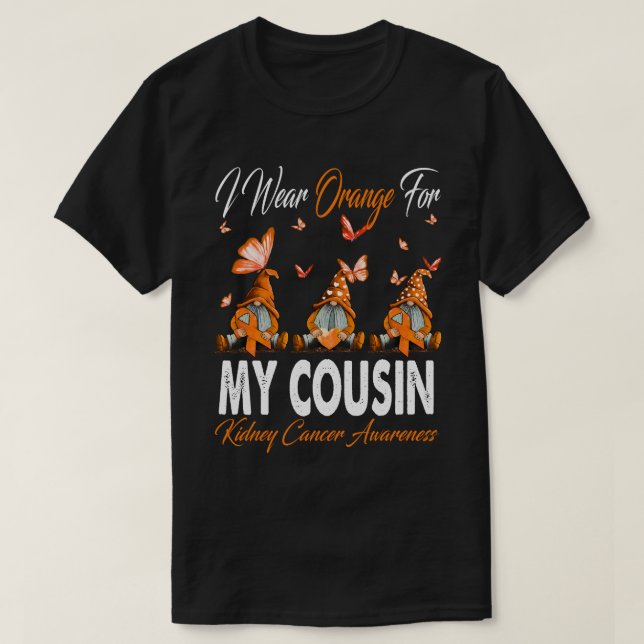Camiseta Uso Naranja Para Mis Awarenes De Cáncer De Riñón D (Diseño del anverso)