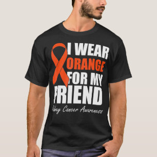 Camiseta Uso Naranja Para Mis Awarenes De Cáncer De Riñón D