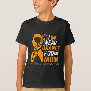 Camiseta Uso Naranja Para Mis Mamás Sra Esclerosis Múltiple