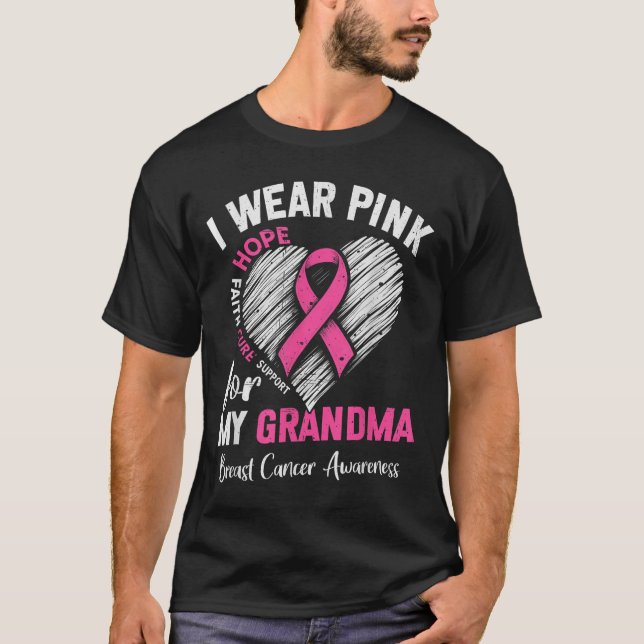 Camiseta Uso Nk Para Mi Abuela Con Conciencia Del Cáncer De (Anverso)