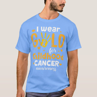Camiseta Uso Oro Para Concienciación Sobre El Cáncer Infant