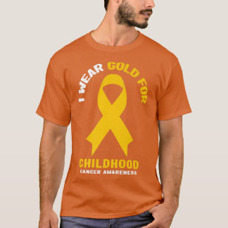 Camiseta Uso Oro Para Concienciación Sobre El Cáncer Infant