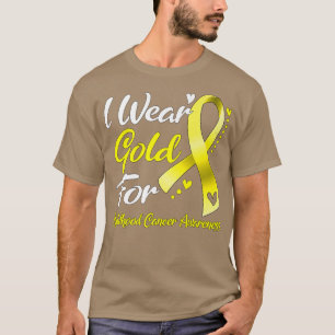 Camiseta Uso Oro Para Concienciación Sobre El Cáncer Infant