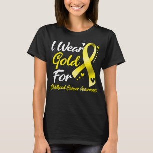 Camiseta Uso Oro Para Concienciar Sobre El Cáncer Infantil
