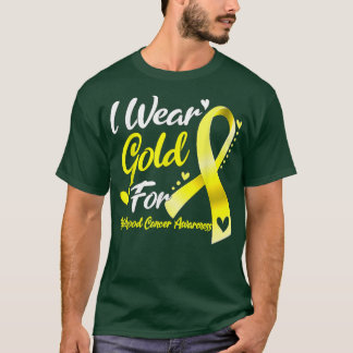 Camiseta Uso Oro Para Concienciar Sobre El Cáncer Infantil