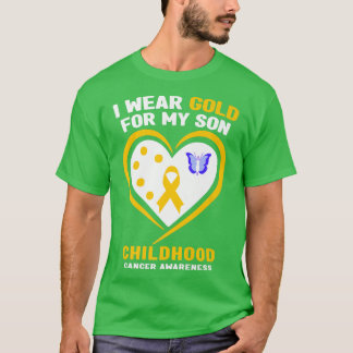 Camiseta Uso Oro Para Concienciar Sobre El Cáncer Infantil 