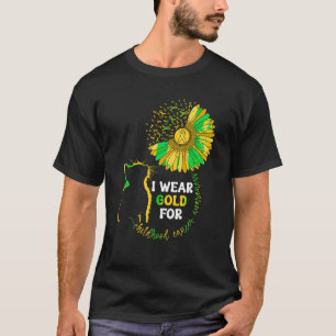 Camiseta Uso Oro Para Concienciar Sobre El Cáncer Infantil